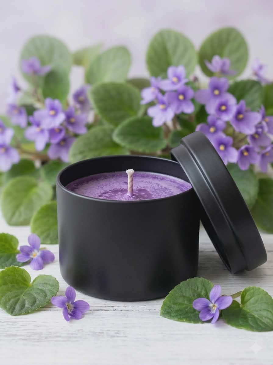 Bougie cire de soja Violette