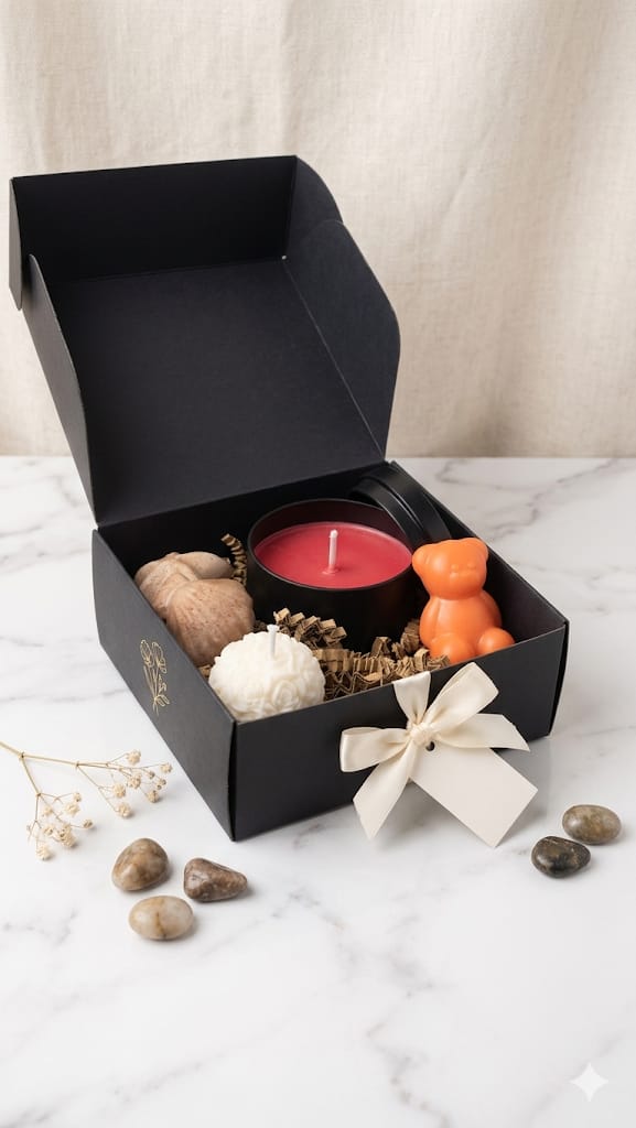 Coffret Bougies & Fondants à la Mangue